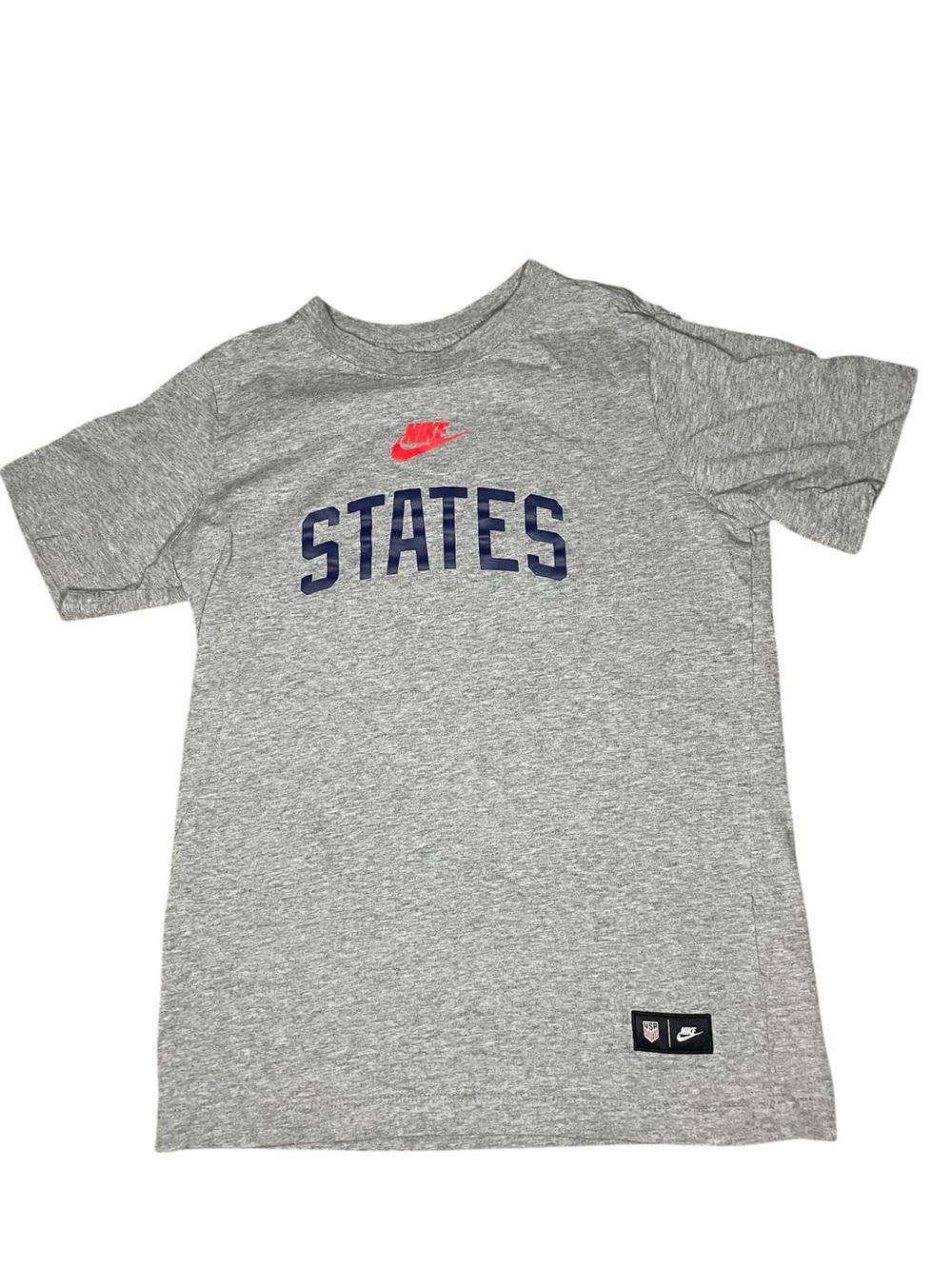 Team USA The Nike Tee Gray T-shirt-Kids Medium